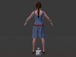 Woman in a Dress 018 3D Модель