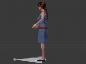 Woman in a Dress 018 3D Модель