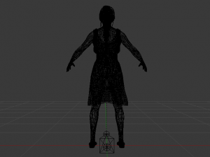 Woman in a Dress 018 3D Модель
