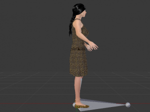 Woman in a Dress 019 3D Model