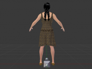 Woman in a Dress 019 3D Model