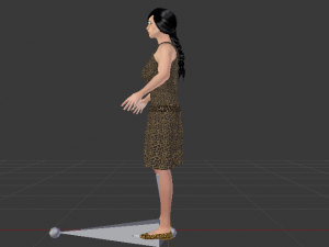 Woman in a Dress 019 3D Model