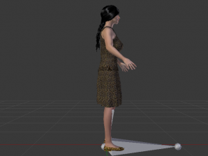 Woman in a Dress 019 3D Model