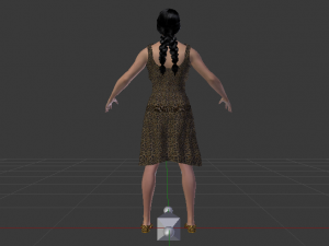 Woman in a Dress 019 3D Model
