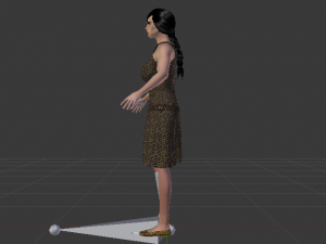 Woman in a Dress 019 3D Model