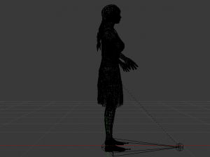 Woman in a Dress 019 3D Model