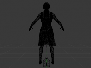 Woman in a Dress 019 3D Model