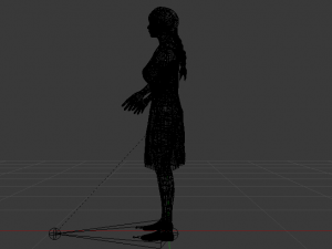Woman in a Dress 019 3D Model