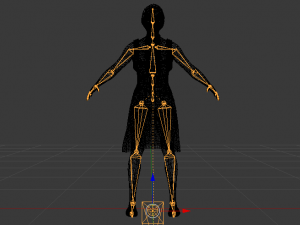 Woman in a Dress 019 3D Model