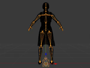 Woman in a Dress 019 3D Model