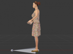 Woman in a Dress 020 3D Model