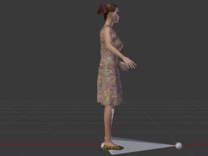 Woman in a Dress 020 3D Model