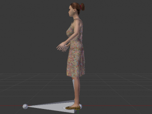 Woman in a Dress 020 3D Model