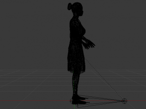 Woman in a Dress 020 3D Model