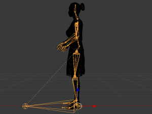 Woman in a Dress 020 3D Model