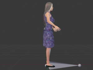 Woman in a Dress 021 3D Model