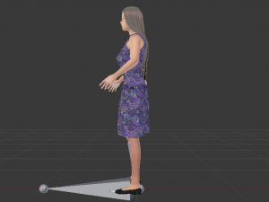 Woman in a Dress 021 3D Model