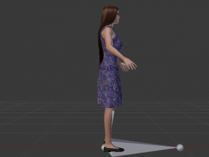 Woman in a Dress 021 3D Model