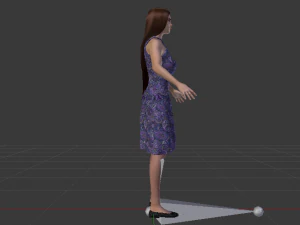 Woman in a Dress 021 3D Model