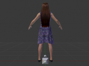 Woman in a Dress 021 3D Model