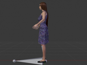 Woman in a Dress 021 3D Model
