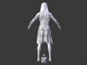 Woman in a Dress 021 3D Model