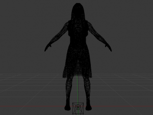 Woman in a Dress 021 3D Model