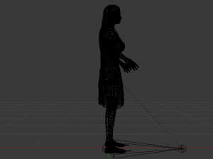 Woman in a Dress 021 3D Model
