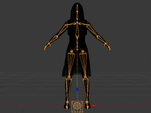 Woman in a Dress 021 3D Model
