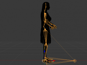 Woman in a Dress 021 3D Model