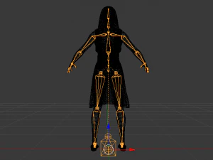 Woman in a Dress 021 3D Model