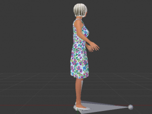 Woman in a Dress 022 Model 3D