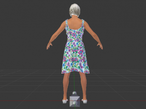 Woman in a Dress 022 Model 3D