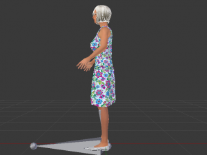 Woman in a Dress 022 Model 3D