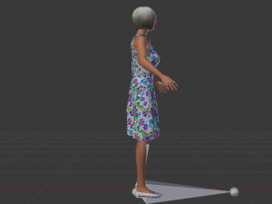 Woman in a Dress 022 Model 3D
