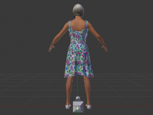 Woman in a Dress 022 Model 3D