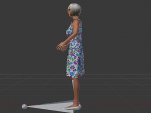 Woman in a Dress 022 Model 3D
