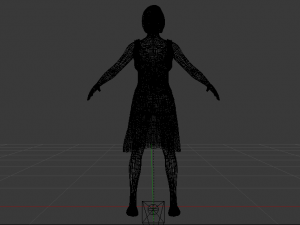 Woman in a Dress 022 Model 3D