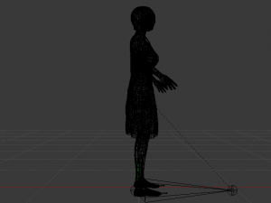 Woman in a Dress 022 Model 3D