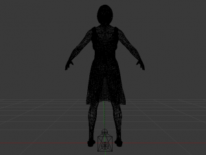 Woman in a Dress 022 Model 3D