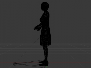 Woman in a Dress 022 Model 3D