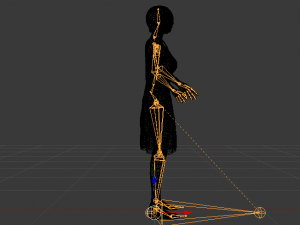 Woman in a Dress 022 Model 3D