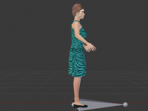 Woman in a Dress 023 3D Model