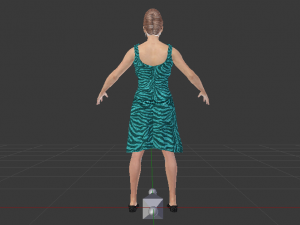 Woman in a Dress 023 3D Model