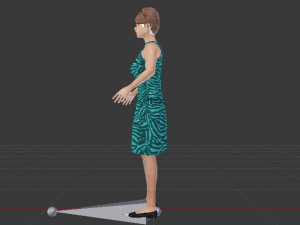 Woman in a Dress 023 3D Model