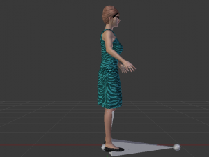 Woman in a Dress 023 3D Model