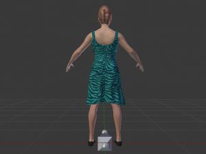 Woman in a Dress 023 3D Model