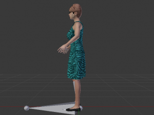 Woman in a Dress 023 3D Model