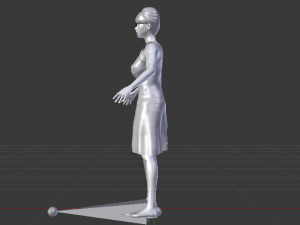 Woman in a Dress 023 3D Model