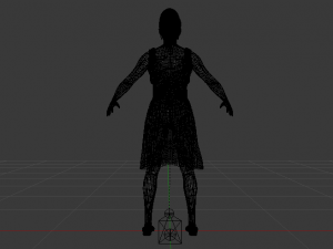 Woman in a Dress 023 3D Model